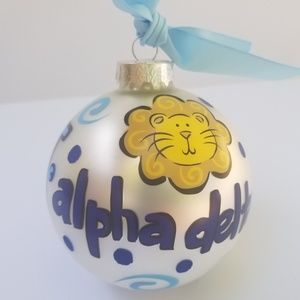 Alpha Delta Pi Christmas Ornament Gift NIB